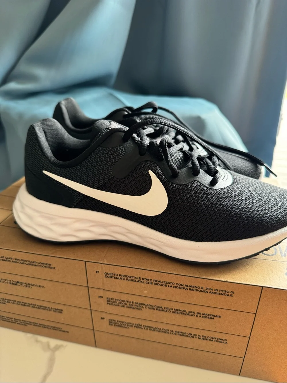 NEW Nike Revolution 6 NN Wide Women’s 6.5 Black Running Shoes